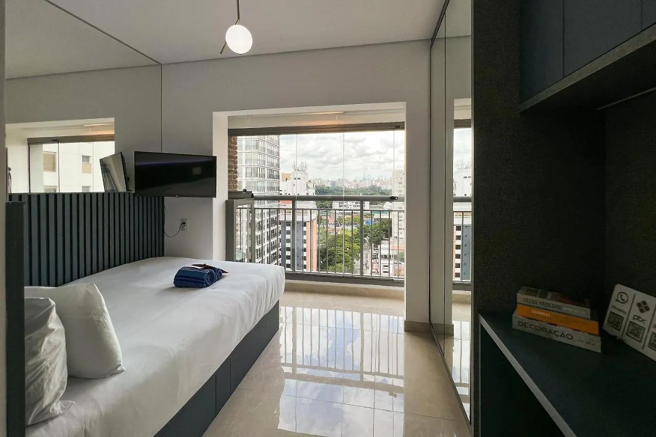 Apartmán Zainalofts7 Moema - 1Km Ibira E 200M Metro 1303 Id São Paulo